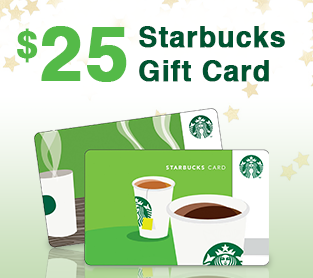 25 Starbucks Gift Card Sweepzone